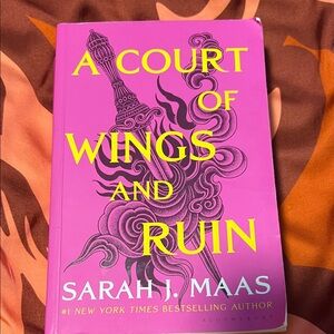 A Court of Wings and Ruin by Sarah J. Maas - Pink & Yellow